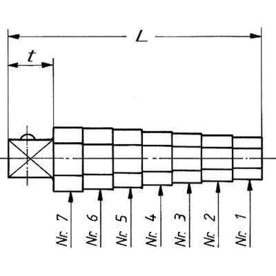 6-kt Stufenadapter