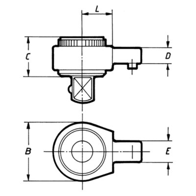 S9/S14 - Square Drive Ratchet