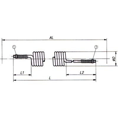 axial on both sides with anti-kink protection