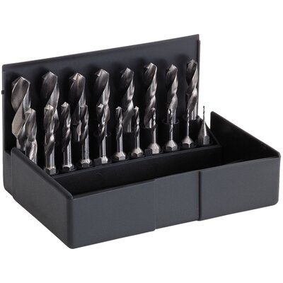 19-tlg. Set Kernloch-Spiralbohrer-Bits