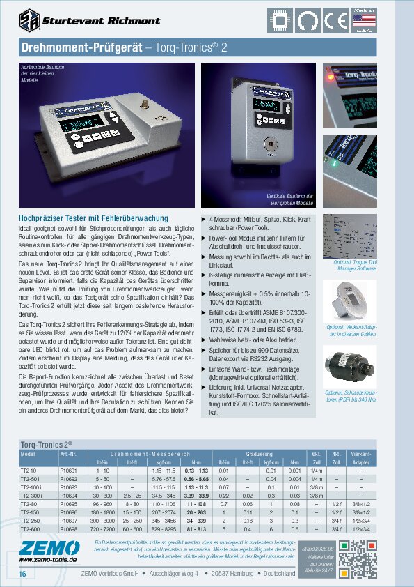 Sturtevant Richmont Torq-Tronics 2