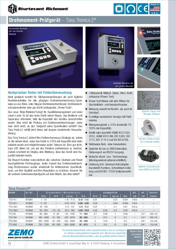 Sturtevant Richmont Torq-Tronics 2