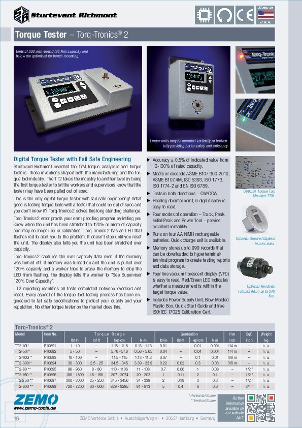 Sturtevant Richmont Torq-Tronics 2