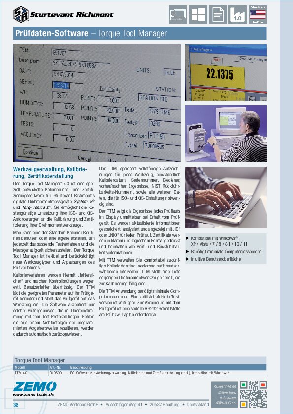 Werkzeugdaten-Management-Software TTM
