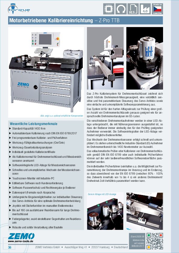 Motorisierter Kalibrierstand Z-Pro TTB