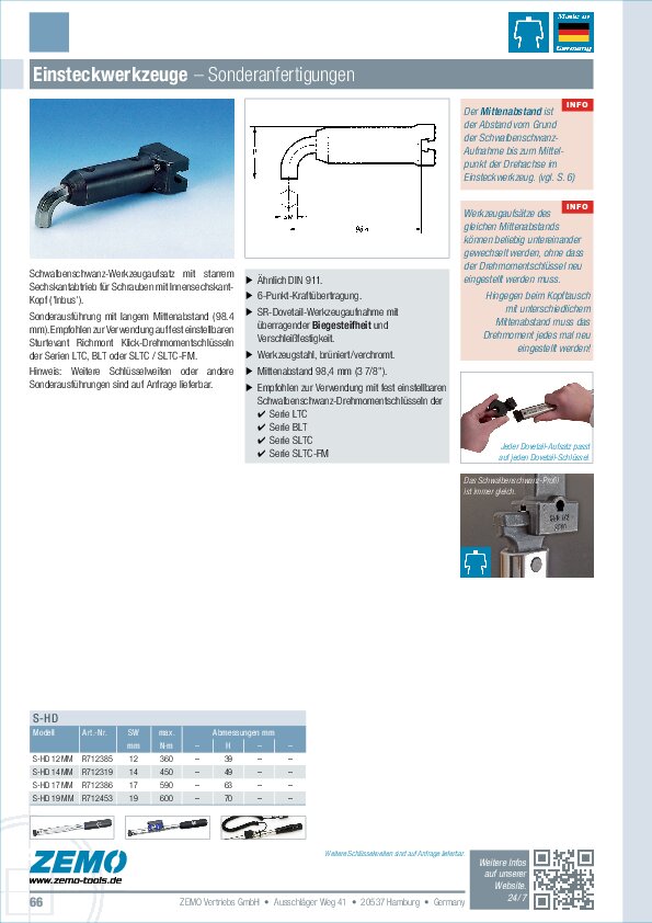 Dovetail-Aufsatz S-HD