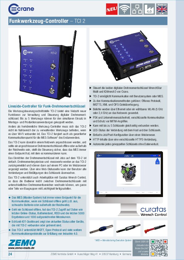 Crane TCI-2 Drehmomentschlüssel-Controller