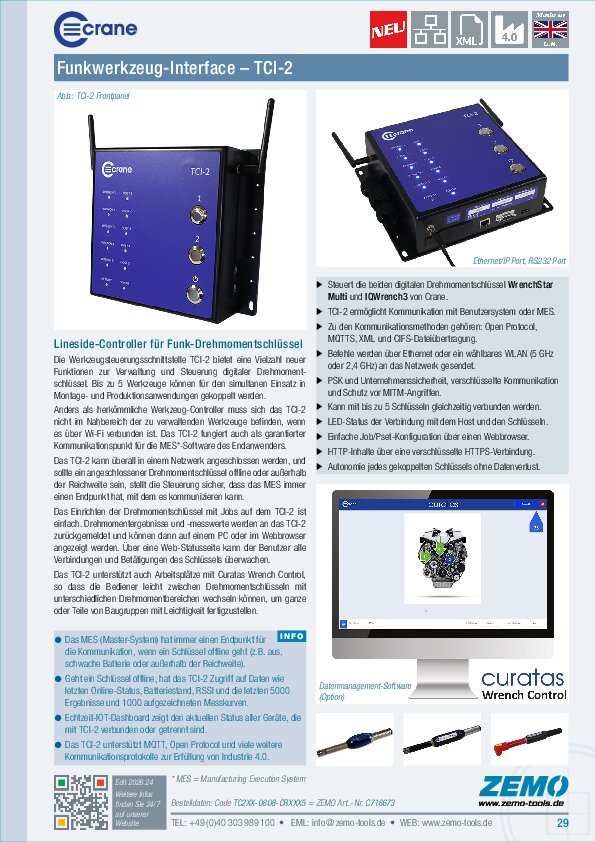 Crane TCI-2 Tool Control Interface