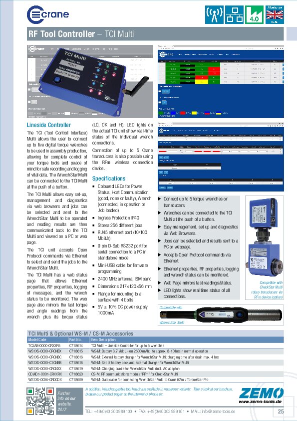 Crane TCI-Multi Tool Control Interface
