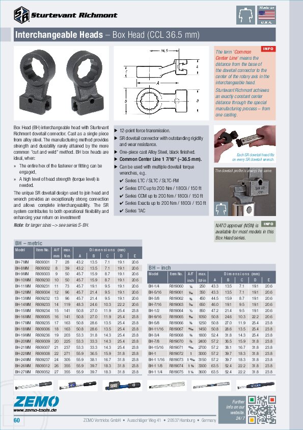 Sturtevant Richmont BH dovetail head
