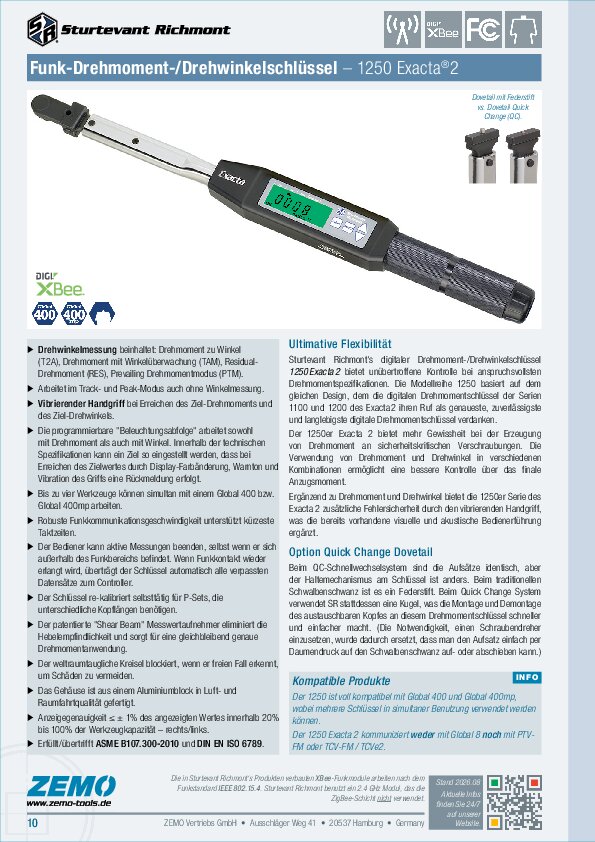 Sturtevant Richmont 1250 Exacta 2