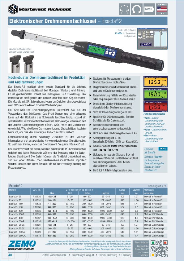 Sturtevant Richmont Exacta 2