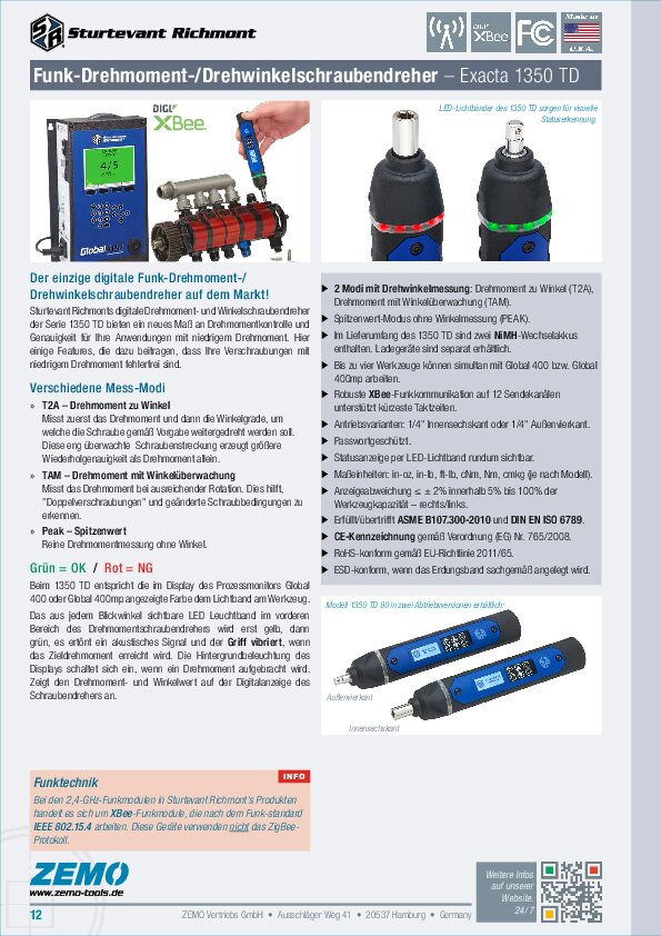 Sturtevant Richmont 1350 TD