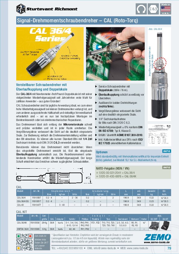 Sturtevant Richmont Roto-Torq CAL Drehmomentschraubendreher