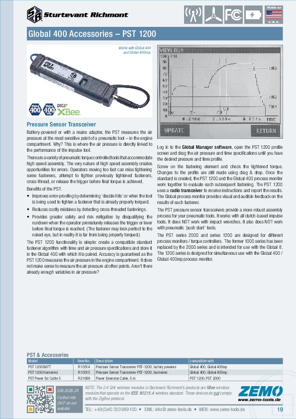 Sturtevant Richmont PST-1200 / PST-2000