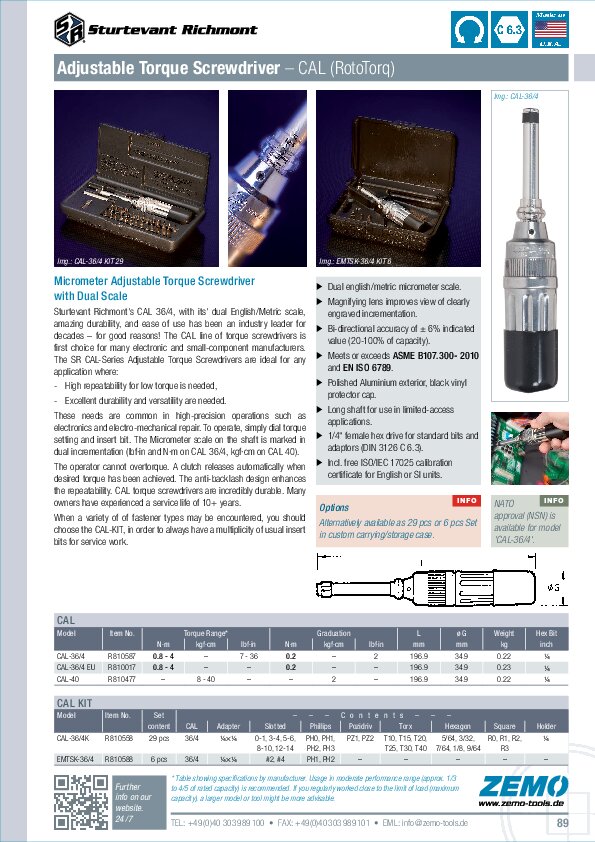 Sturtevant Roto-Torq CAL Torque Screwdriver