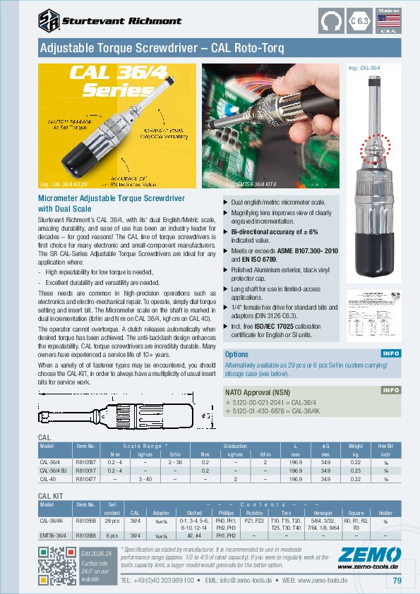 Sturtevant Roto-Torq CAL Torque Screwdriver