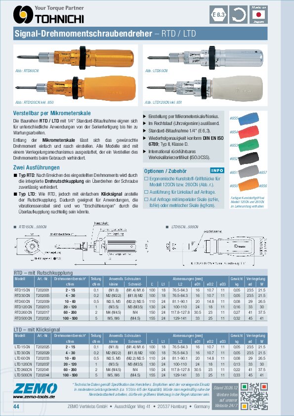 Tohnichi RTD / LTD