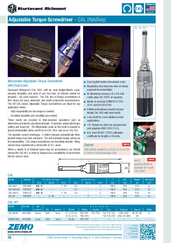 Sturtevant Roto-Torq CAL torque screwdriver