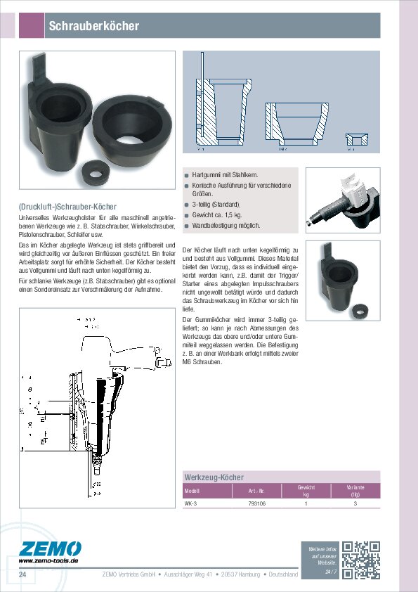 Schrauberholster 3-tlg.