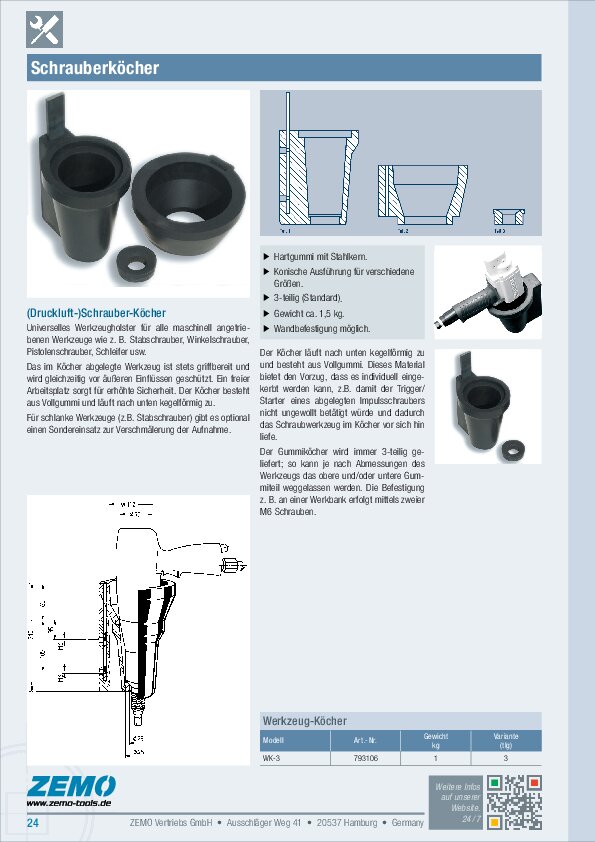 Schrauberholster 3-tlg.
