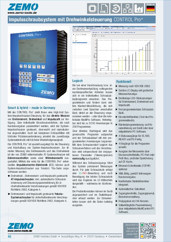System-Impulsschrauber-Steuerung CONTROL Pro+