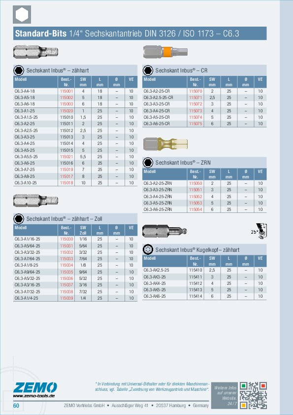 Bits C6.3 (1/4) Inbus