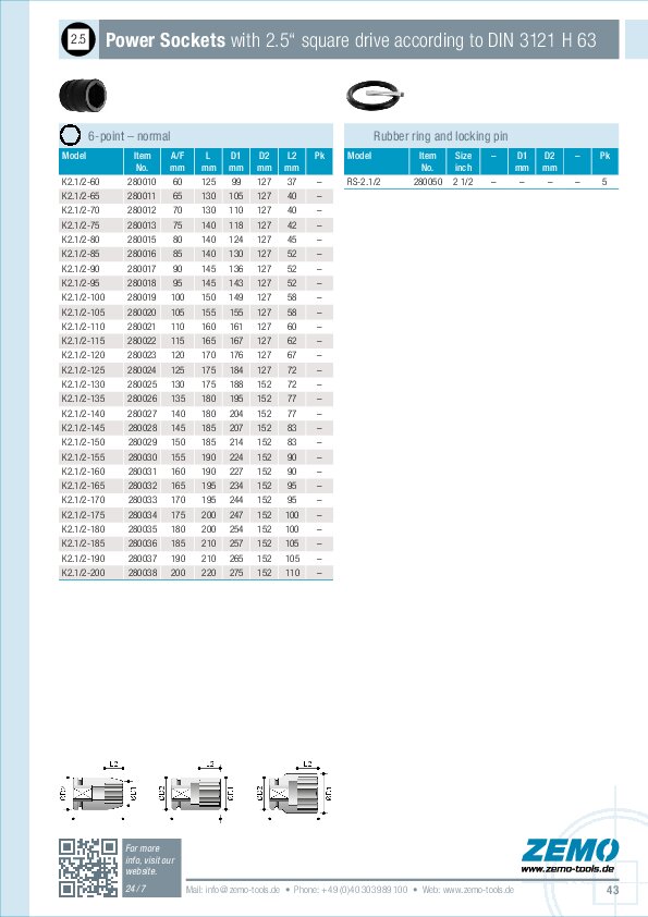 power sockets 2 1/2